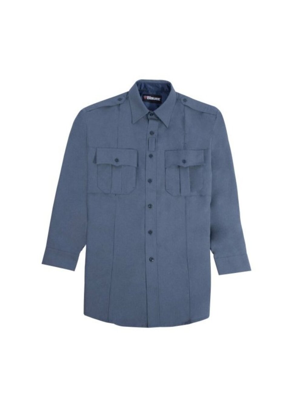 NWT Blauer LS Polyester Supershirt Mens 15.5-34/35 French Blue Heather 8670